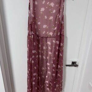 Lauren Conrad Sheet Floral Sleeveless Cardigan